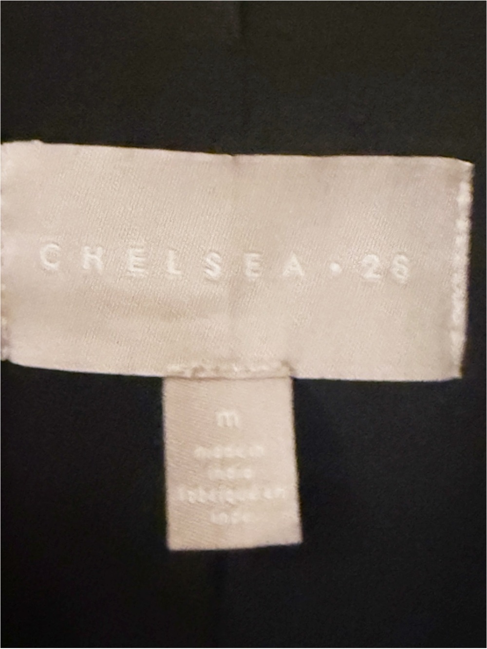 CHELSEA 28 Genuine Leather MOTO BIKER Jacket BLACK size M Nordstrom - Picture 8 of 11